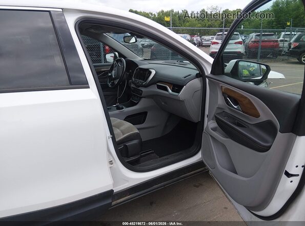 3GKALTEV1JL222864 2018 GMC TERRAIN White Widok wnętrza z przodu
