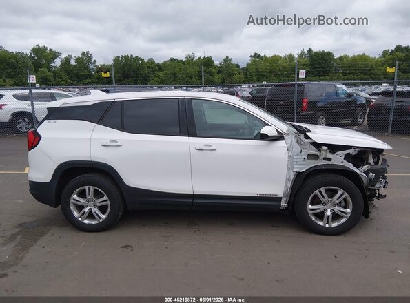 3GKALTEV1JL222864 2018 GMC TERRAIN White Widok wnętrza 360 stopni