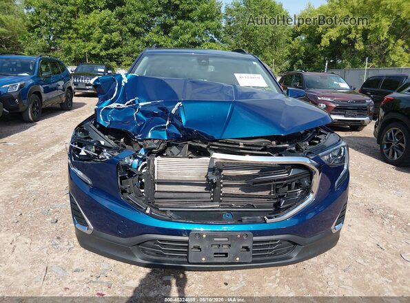 3GKALTEV1LL302524 2020 GMC TERRAIN Blue Instrument cluster view
