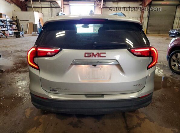 3GKALTEV1LL315967 2020 GMC TERRAIN Silver Widok z tyłu