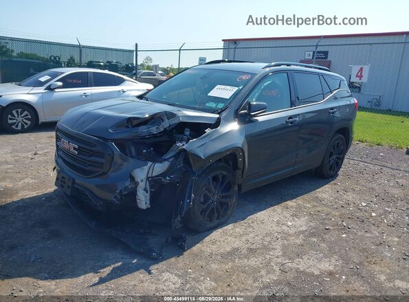 3GKALTEV3LL227843 2020 GMC TERRAIN Gray Vista tres cuartos delantera izquierda
