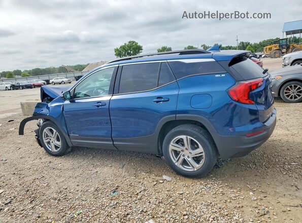 3GKALTEV4LL317373 2020 GMC TERRAIN Blue Trasero izquierdo