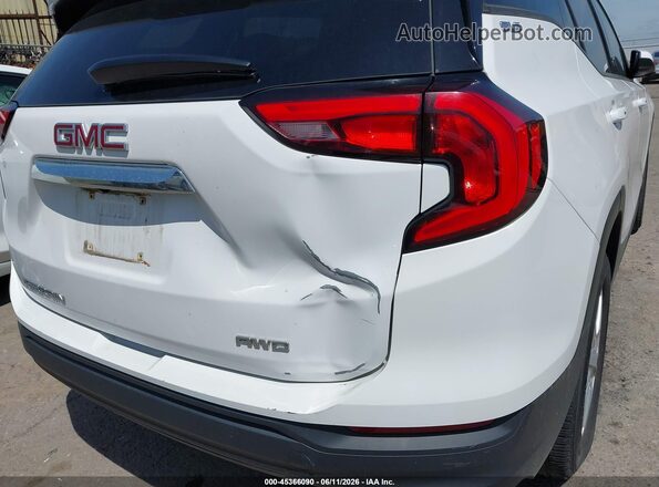 3GKALTEV5KL256260 2019 GMC TERRAIN White წინა ხედი