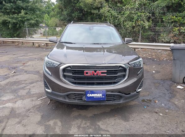 3GKALTEV6LL163443 2020 GMC TERRAIN Коричневый Вид щитка приборов