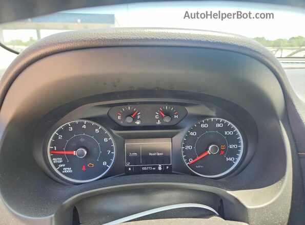 3GKALTEV7JL335976 2018 GMC TERRAIN White Instrument cluster view