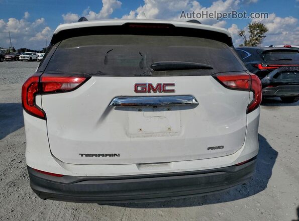 3GKALTEV8JL342936 2018 GMC TERRAIN Белый Вид сзади
