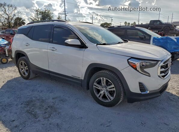 3GKALTEV8JL342936 2018 GMC TERRAIN Белый Передняя правая четверть