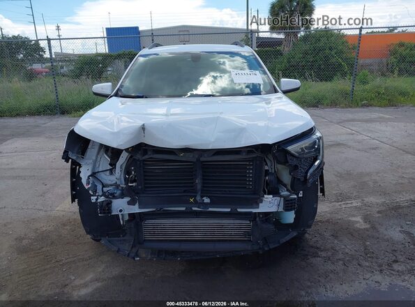 3GKALTEV8JL356643 2018 GMC TERRAIN White Vista del cuadro de instrumentos