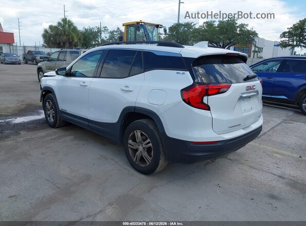 3GKALTEV8JL356643 2018 GMC TERRAIN White Trasero izquierdo