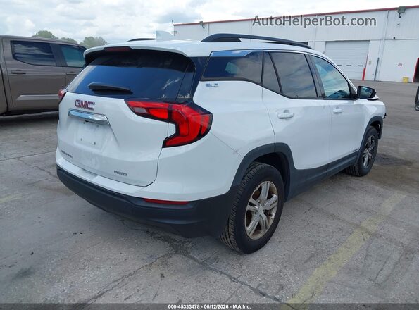 3GKALTEV8JL356643 2018 GMC TERRAIN White Trasero derecho