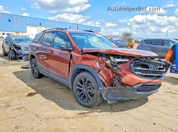 3GKALTEV8KL325720 2019 GMC TERRAIN Brown Przód prawy