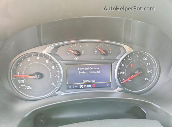 3GKALTEV8LL133540 2020 GMC TERRAIN White Instrument cluster view