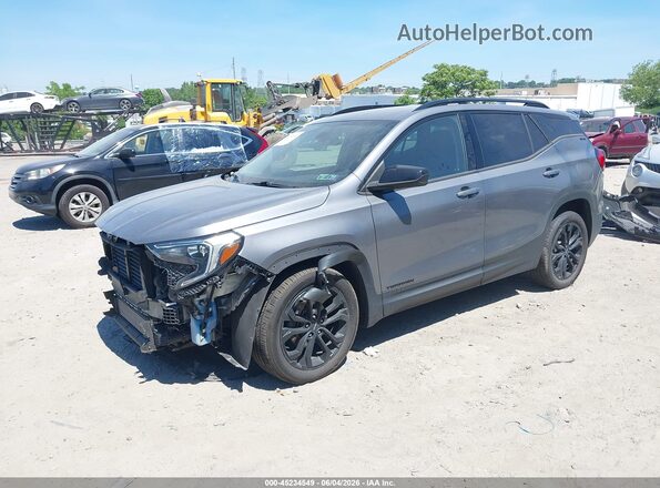 3GKALTEV8LL214733 2020 GMC TERRAIN Gray Przód lewy