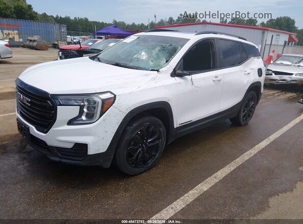 3GKALTEV8NL235407 2022 GMC TERRAIN Белый Передняя левая четверть
