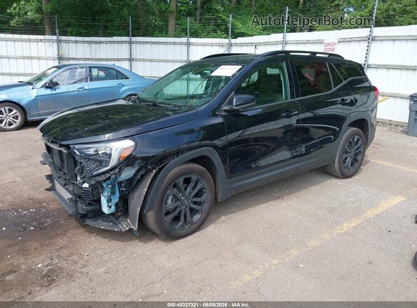 3GKALTEV9KL304035 2019 GMC TERRAIN Черный Передняя левая четверть
