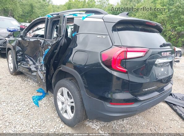 3GKALTEV9NL263443 2022 GMC TERRAIN Black Trasero izquierdo
