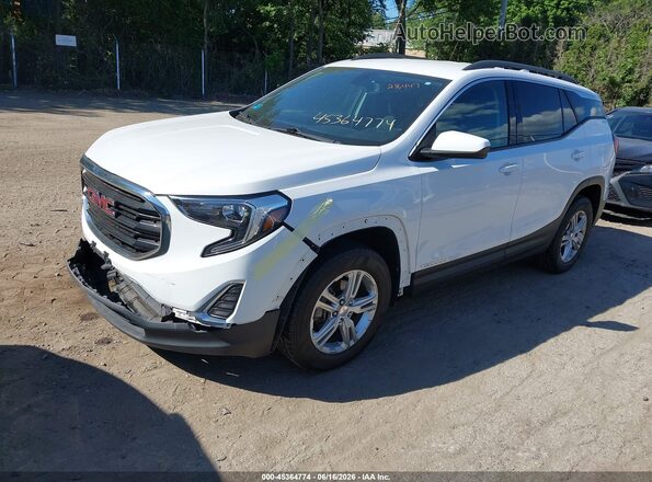 3GKALTEVXJL232826 2018 GMC TERRAIN White წინა მარცხენა ხედი სამი მეოთხედიდან