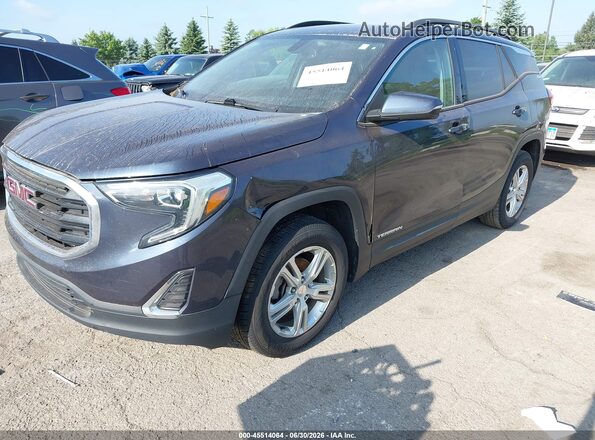 3GKALTEVXJL280665 2018 GMC TERRAIN Gray Առջևի ձախ երեք քառորդ տեսարան