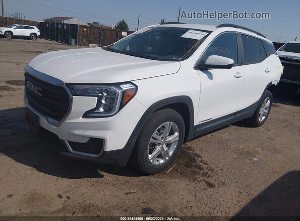 3GKALTEVXNL288304 2022 GMC TERRAIN Белый Передняя левая четверть