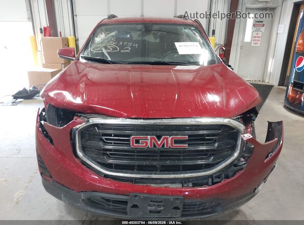 3GKALTEX2JL181758 2018 GMC TERRAIN Red Instrument cluster view