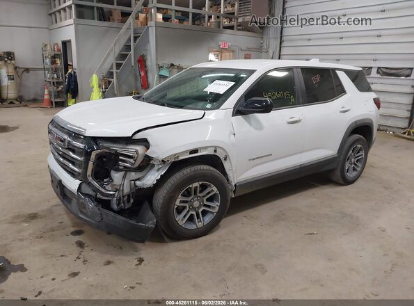 3GKALUEG1SL219942 2025 GMC TERRAIN White წინა მარცხენა ხედი სამი მეოთხედიდან