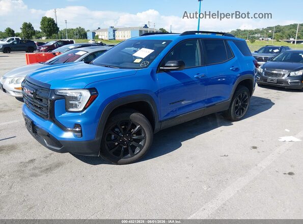 3GKALUEG2SL189804 2025 GMC TERRAIN Blue წინა მარცხენა ხედი სამი მეოთხედიდან