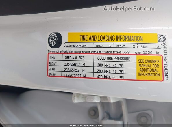 3GKALUEG4TL413477 2026 GMC TERRAIN White Widok komory silnika
