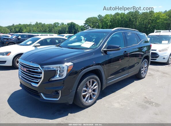 3GKALVEG0PL190432 2023 GMC TERRAIN Black Առջևի ձախ երեք քառորդ տեսարան