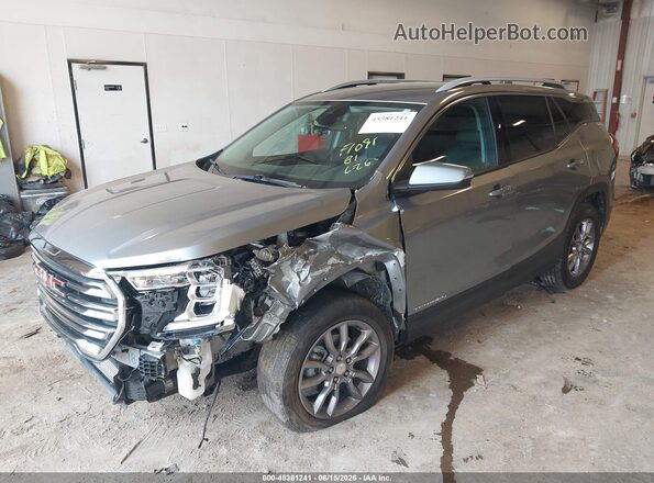 3GKALVEG0PL202966 2023 GMC TERRAIN Silver Առջևի ձախ երեք քառորդ տեսարան