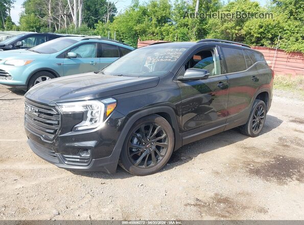 3GKALVEG2RL311545 2024 GMC TERRAIN Black Առջևի ձախ երեք քառորդ տեսարան