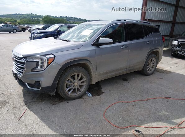 3GKALVEG7RL154613 2024 GMC TERRAIN Silver Առջևի ձախ երեք քառորդ տեսարան