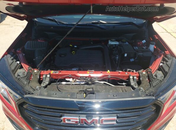 3GKALVEG7RL402505 2024 GMC TERRAIN Burgundy Vista del compartimento del motor