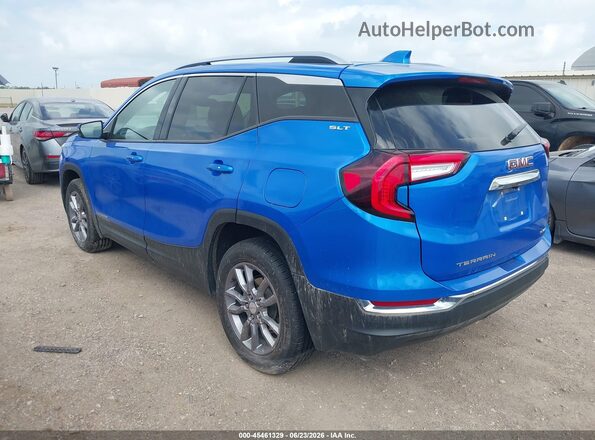 3GKALVEGXRL265575 2024 GMC TERRAIN Синий Задняя левая четверть