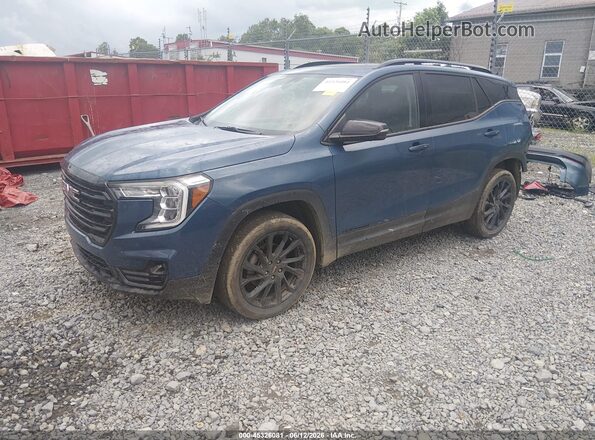 3GKALVEGXRL396327 2024 GMC TERRAIN Синий Передняя левая четверть