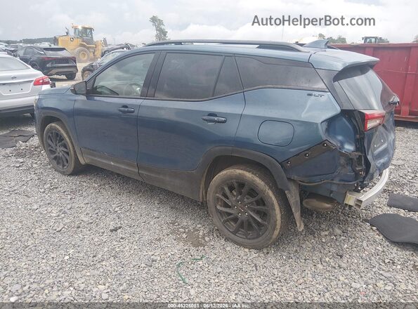 3GKALVEGXRL396327 2024 GMC TERRAIN Синий Задняя левая четверть