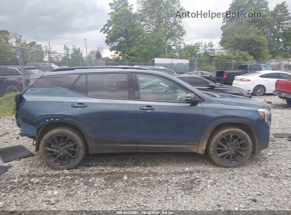 3GKALVEGXRL396327 2024 GMC TERRAIN Синий Панорамный вид салона 360°