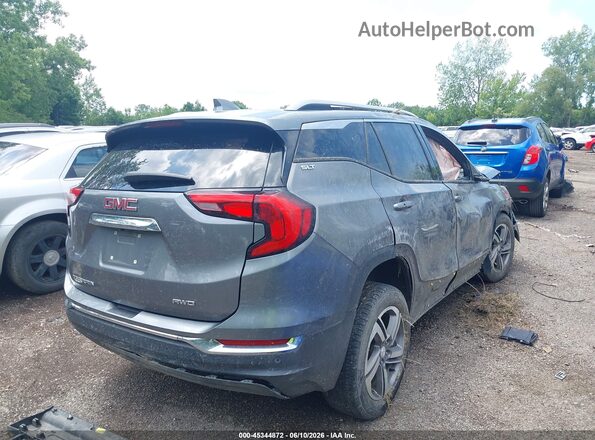 3GKALVEV1JL207891 2018 GMC TERRAIN Серый Задняя правая четверть