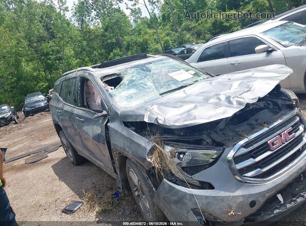 3GKALVEV1JL207891 2018 GMC TERRAIN Серый Вид спереди