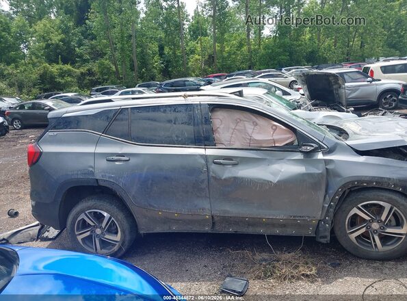 3GKALVEV1JL207891 2018 GMC TERRAIN Серый Вид задней части салона