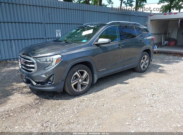 3GKALVEV2KL151249 2019 GMC TERRAIN Gray Առջևի ձախ երեք քառորդ տեսարան