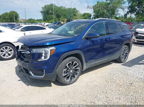 3GKALVEV2NL126534 2022 GMC TERRAIN Blue Vista tres cuartos delantera izquierda