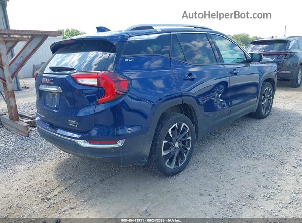 3GKALVEV2NL126534 2022 GMC TERRAIN Blue Trasero derecho