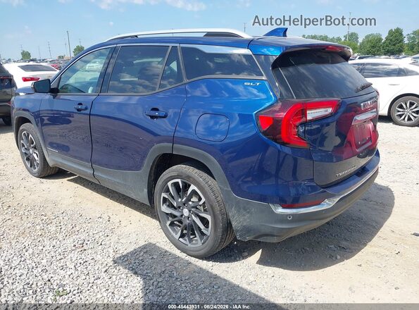 3GKALVEV2NL126534 2022 GMC TERRAIN Blue Trasero izquierdo