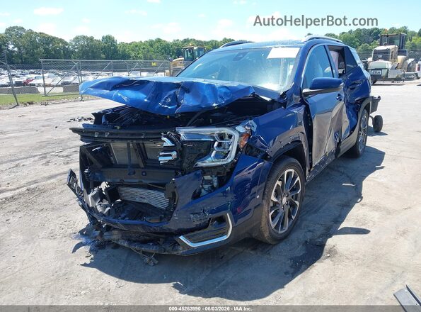 3GKALVEV2NL153586 2022 GMC TERRAIN Blue Vista tres cuartos delantera izquierda