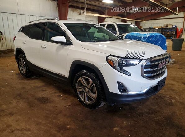 3GKALVEV3KL252784 2019 GMC TERRAIN Белый Передняя правая четверть