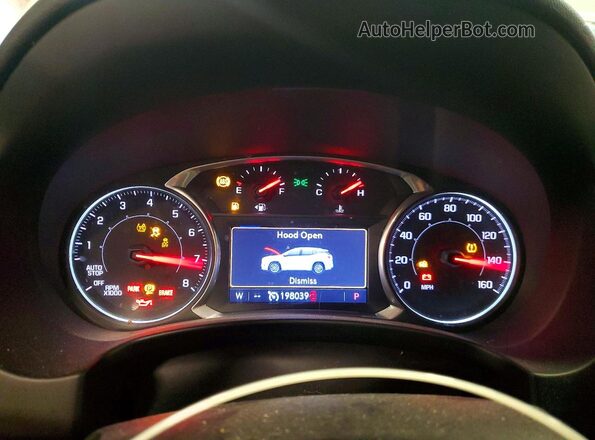 3GKALVEV3KL252784 2019 GMC TERRAIN Белый Вид щитка приборов