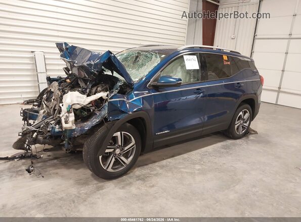 3GKALVEV3ML303641 2021 GMC TERRAIN Blue Front left