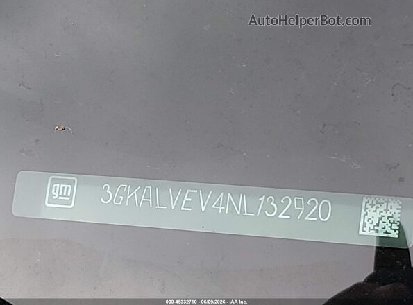 3GKALVEV4NL132920 2022 GMC TERRAIN Blue 