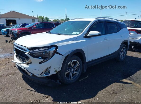 3GKALVEV7JL263530 2018 GMC TERRAIN Белый Передняя левая четверть