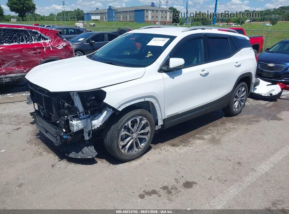3GKALVEV7LL299012 2020 GMC TERRAIN White Առջևի ձախ երեք քառորդ տեսարան